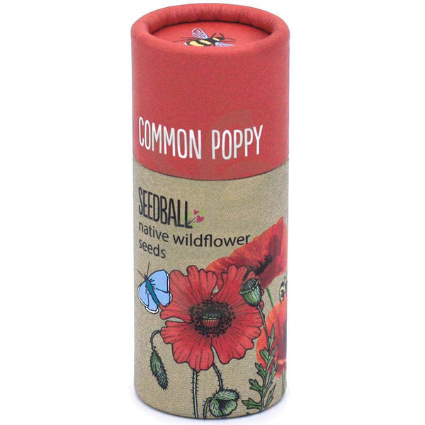 Seedball Common Poppy Tube
