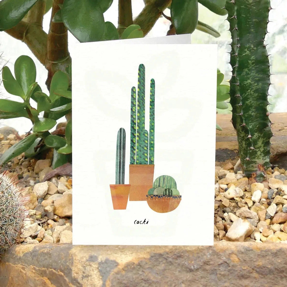 Cacti Greeting Card - Plantila