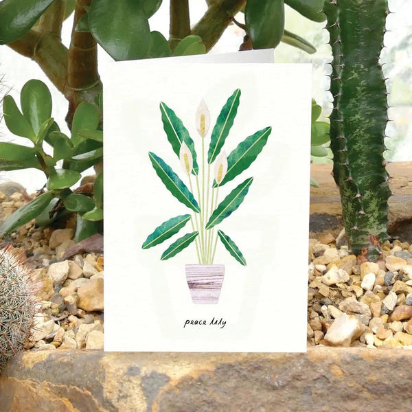 Peace Lily Greeting Card