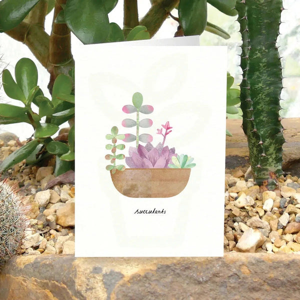 Succulent Greeting Card