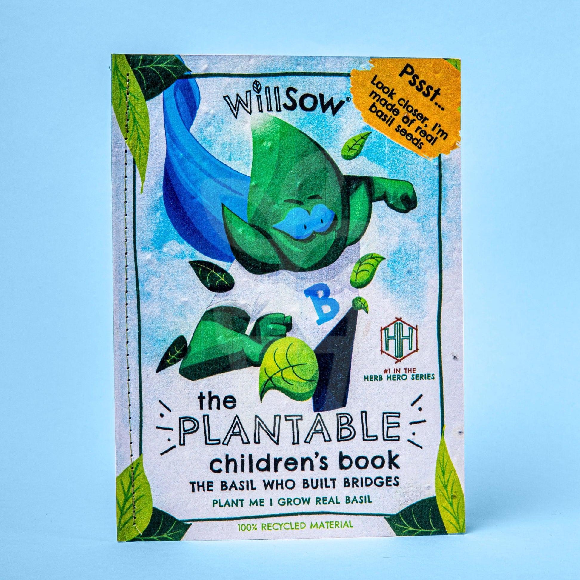 Willsow Plantable Childrens Book - Basil - Plantila